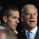 Then-Sen. Joe Biden with his son Beau Biden in 2008
PAUL J. RICHARDS/AFP/Getty Images